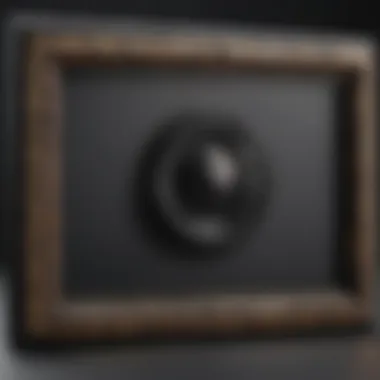 A close-up of the technological features of a live stream picture frame