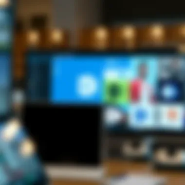 Collage of applications within Microsoft Office