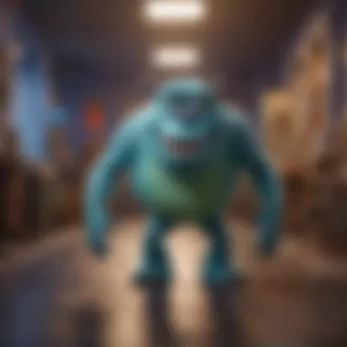 Animated characters from Monster Inc on Disney Plus