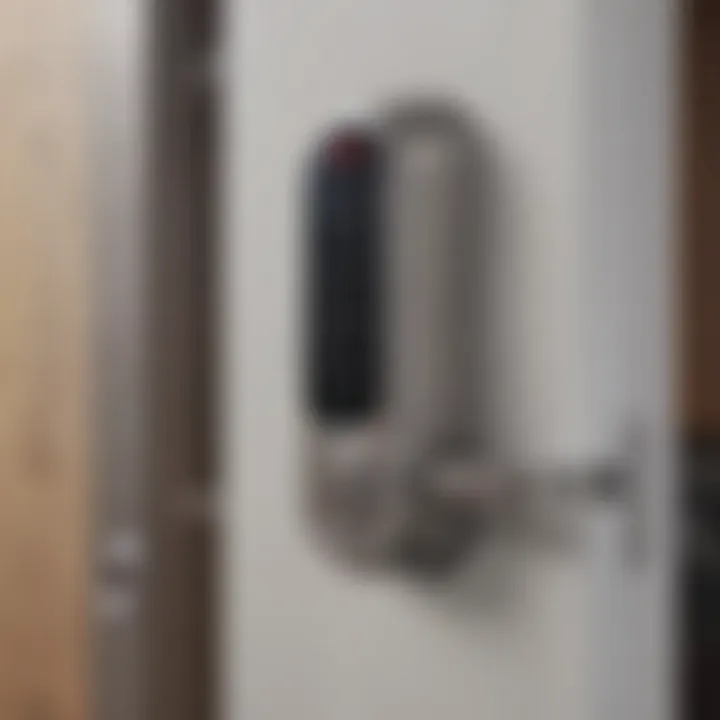 A secure smart door lock with a digital interface
