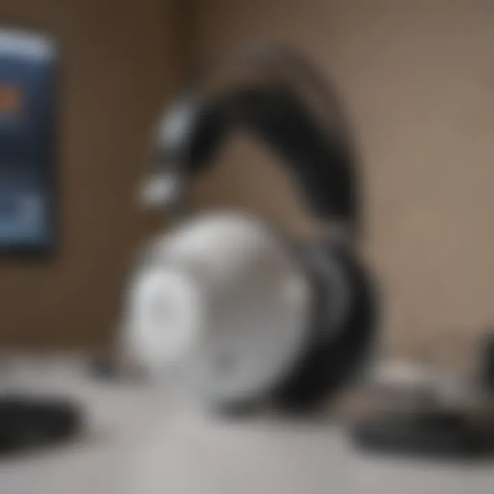 An image highlighting the connectivity options available with the SteelSeries Arctic Pro Wireless headset.