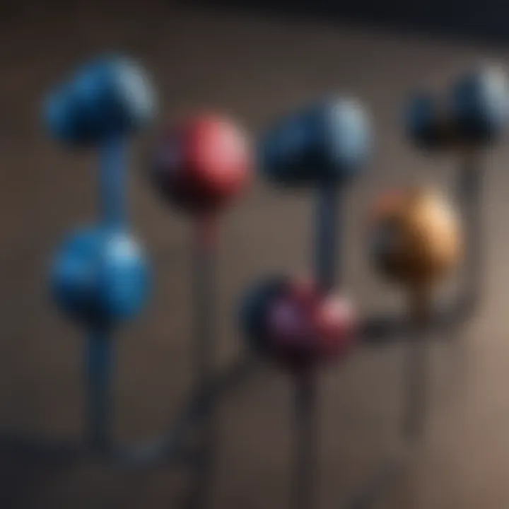 Different models of Beats earbuds displayed together showcasing variety.