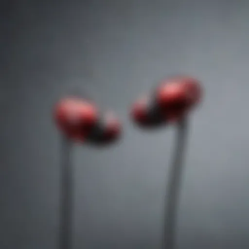 Sleek design of Beats earbuds highlighting their modern aesthetics.