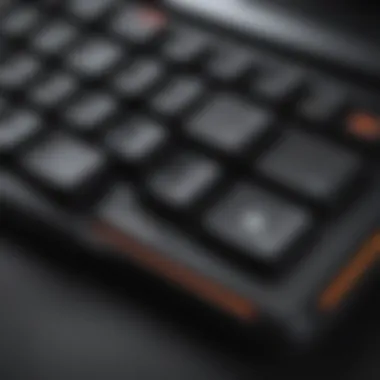 Ergonomically designed gaming keyboard with wrist support