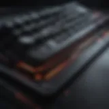 High-performance mechanical gaming keyboard with customizable RGB lighting