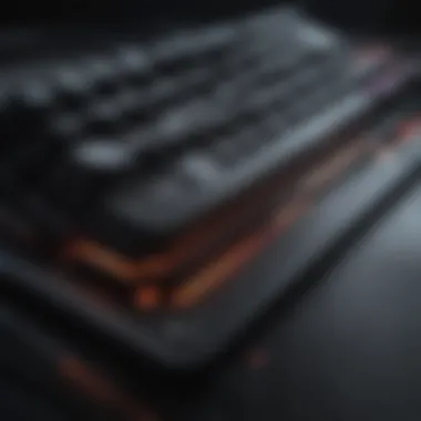 High-performance mechanical gaming keyboard with customizable RGB lighting