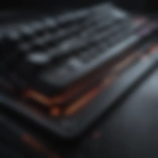 High-performance mechanical gaming keyboard with customizable RGB lighting