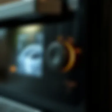 Close-up view of the control panel highlighting user-friendly features and settings.