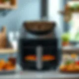 Elegant multipurpose air fryer oven showcasing its sleek design and functionality.