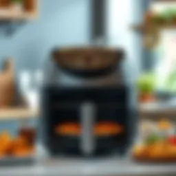 Elegant multipurpose air fryer oven showcasing its sleek design and functionality.