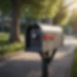 A secure mailbox with a digital lock