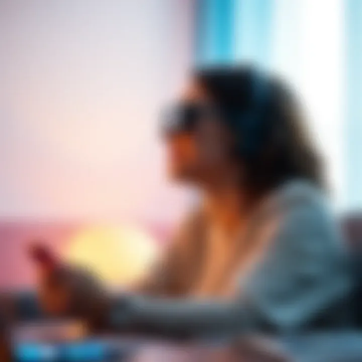 Immersive Audio Experience User enjoying immersive audio experience with Bose products