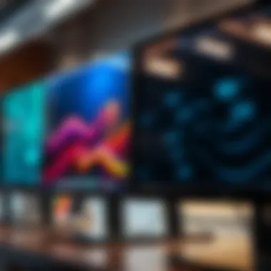 A close-up view of various computer monitor specifications displayed side by side.