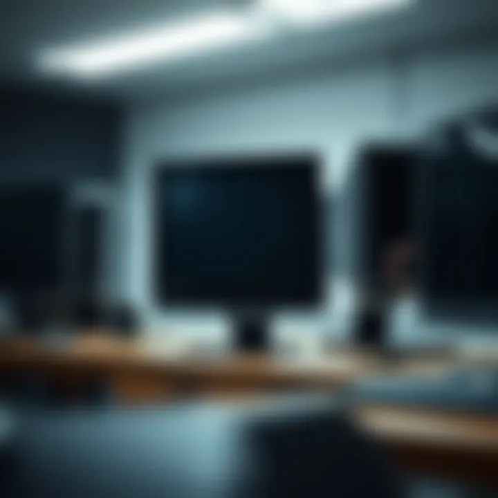 A timeline showcasing the historical evolution of computer monitors from CRT to modern LED displays.