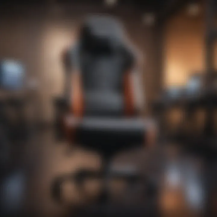 High-tech gaming chair featuring integrated audio and vibration technology