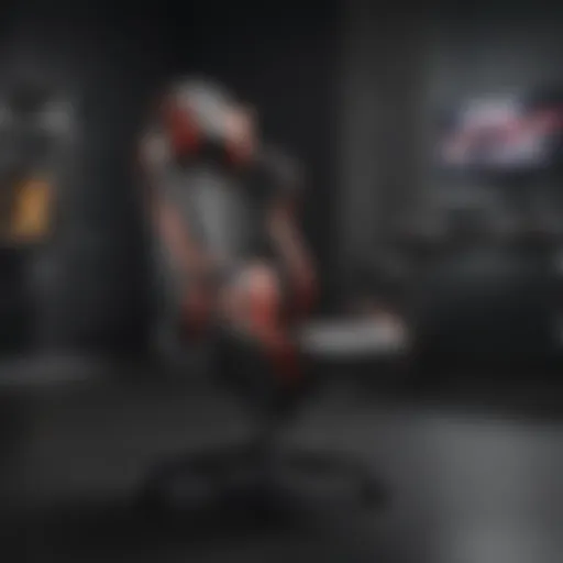 A luxurious gaming chair with advanced ergonomic design