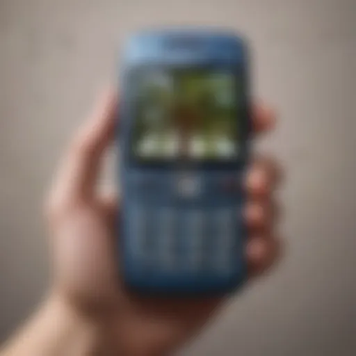 The original Palm cell phone showcasing its iconic design