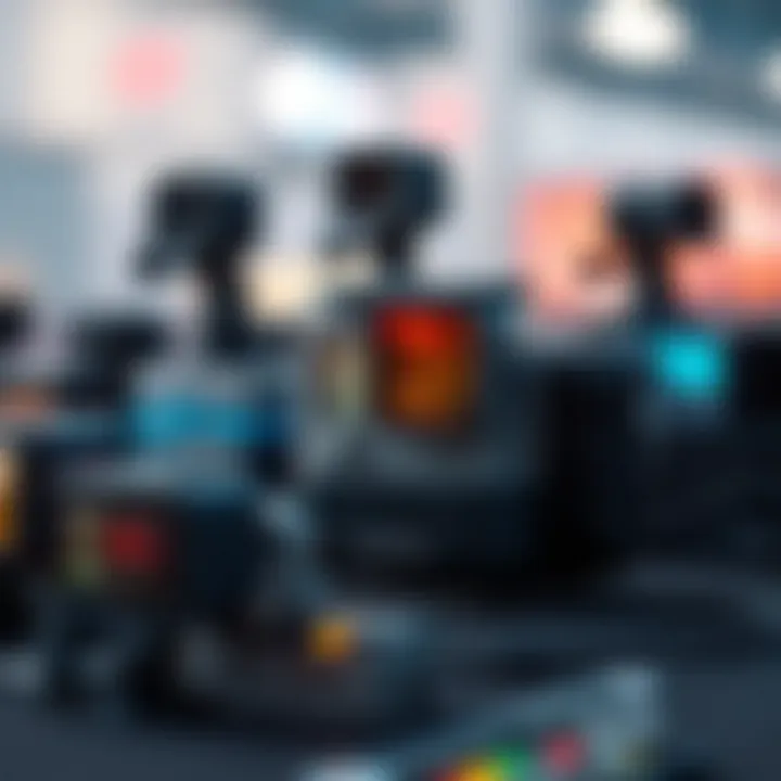 Various GoPro models highlighting technological advancements