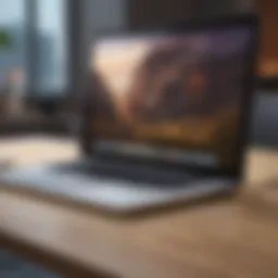 Sleek design of the MacBook Pro showcasing its Retina Display