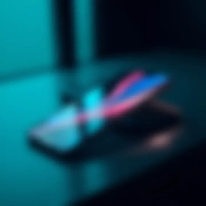 A sleek smartphone showcasing cutting-edge design