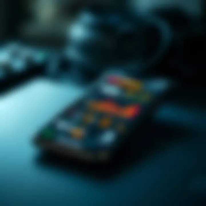 Dynamic performance metrics displayed on a smartphone