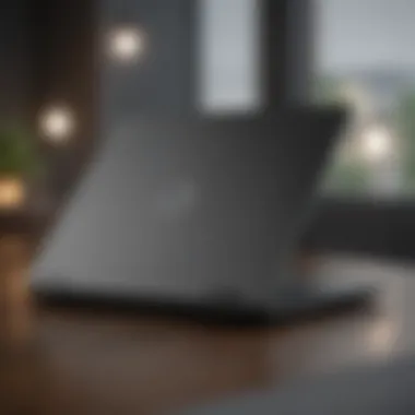 A sleek HP laptop model showcasing modern design