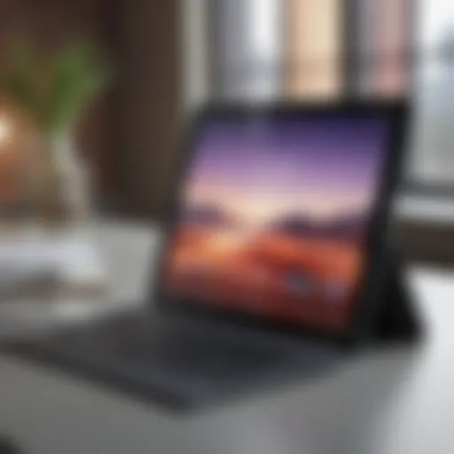 Sleek Surface tablet showcasing a vibrant display and detachable keyboard