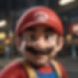 Gameplay of Super Mario on iPhone showcasing vibrant graphics