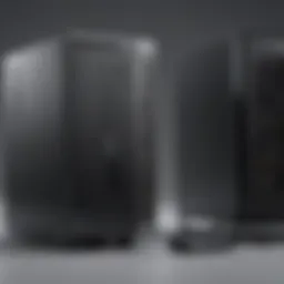 Close-up view of an OptiPlex system highlighting its sleek design.