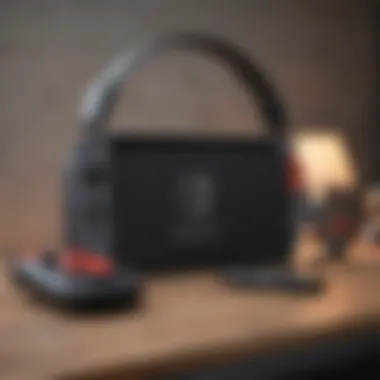 Seamless Integration with Nintendo Switch Gaming setup showcasing the Nintendo Switch with a wireless headset