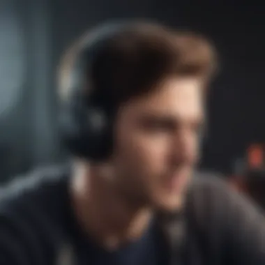 Immersive Audio Experience in Gaming User experiencing immersive sound with a wireless gaming headset