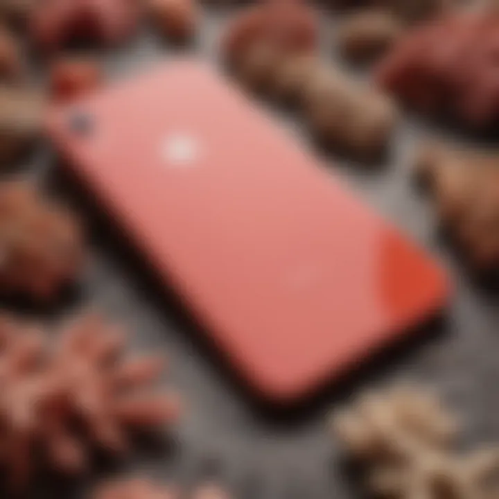 Exquisite iPhone XR Coral Color Variant Design