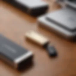 Sleek 50GB Flash Drive on Desk