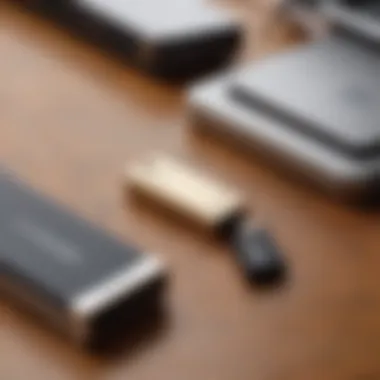 Sleek 50GB Flash Drive on Desk