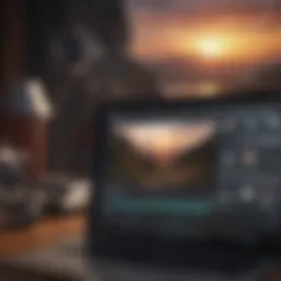 Recording software interface on Mac