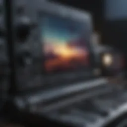 A vibrant digital interface showcasing song-making features