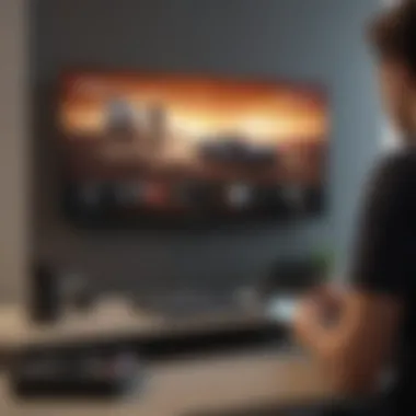 Informed Decision-Making Process Person making an informed decision on fuboTV package selection