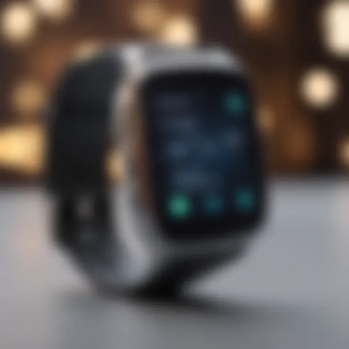 Sleek and futuristic design of the Galaxy smartwatch GPS