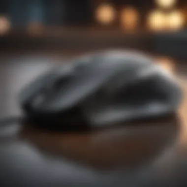 Ergonomic Design for Extended Gaming Sessions A side view of an ergonomically designed gaming wireless mouse for comfort