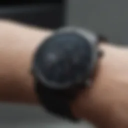 Garmin flagship watch showcasing its sleek design