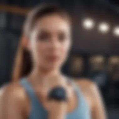 Garmin Lily Sports Watch being worn during fitness activity