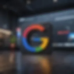 Google Store logo on a futuristic background