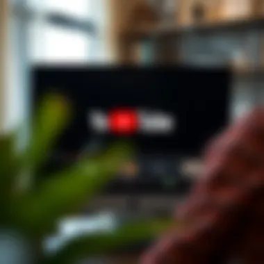 Downloading a Video from YouTube A computer screen displaying a video download in progress