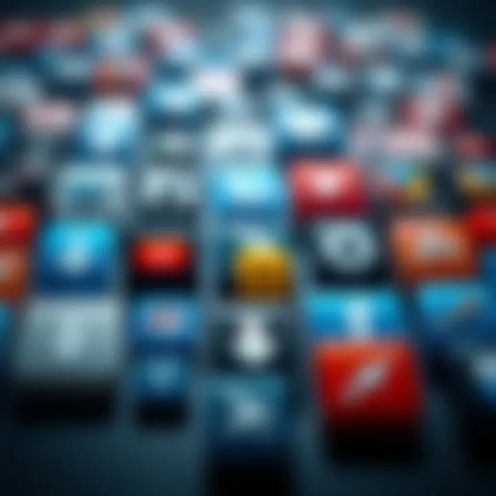 Essential Tools for Downloading YouTube Videos An array of software icons representing video downloading tools