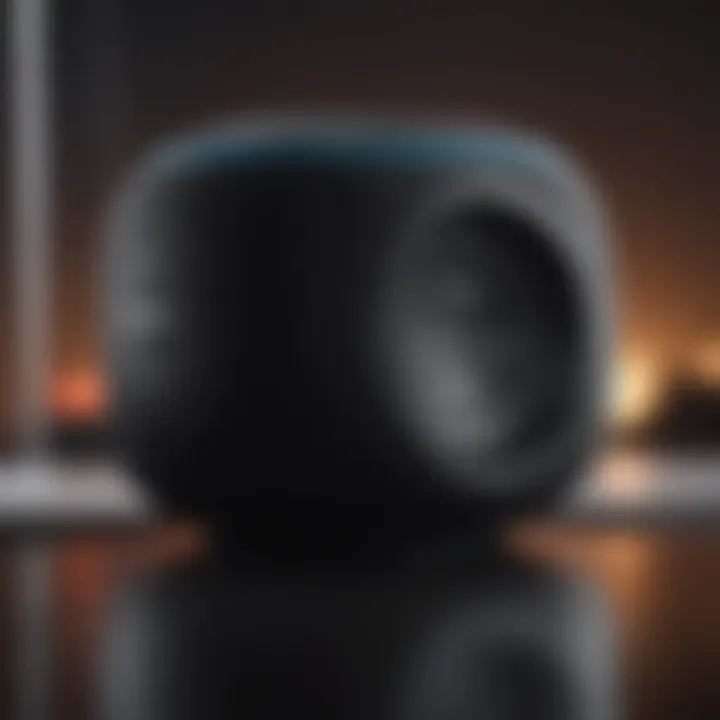 Harman Kardon smart speaker emanating immersive sound waves