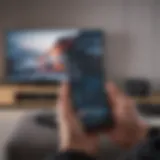 Connecting a smartphone to a smart TV