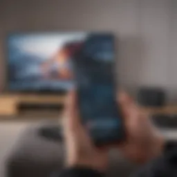 Connecting a smartphone to a smart TV