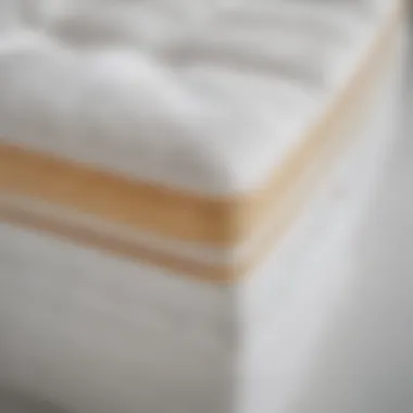 Close-up of IKEA Minnesund mattress layers