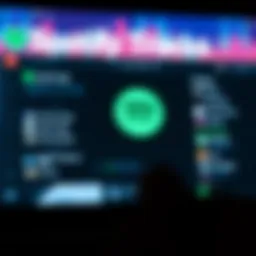 Visual representation of Spotify's interface showing personal tracks integration