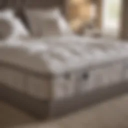 Luxurious Saatva King Size Bed with Plush Pillow Top